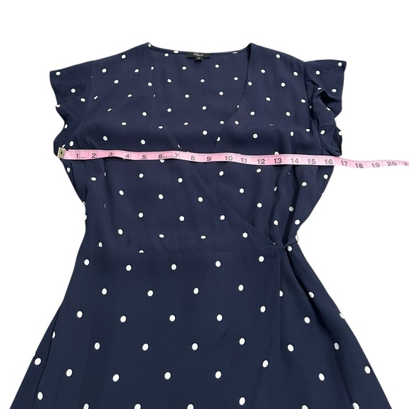 RAILS Brenna navy polka dot wrap mini dress - Picture 4 of 6
